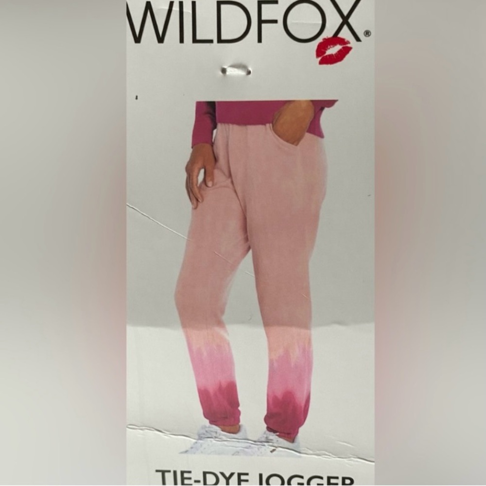 NWT Wildfox Pink Tie-Dye Jogger Pants
